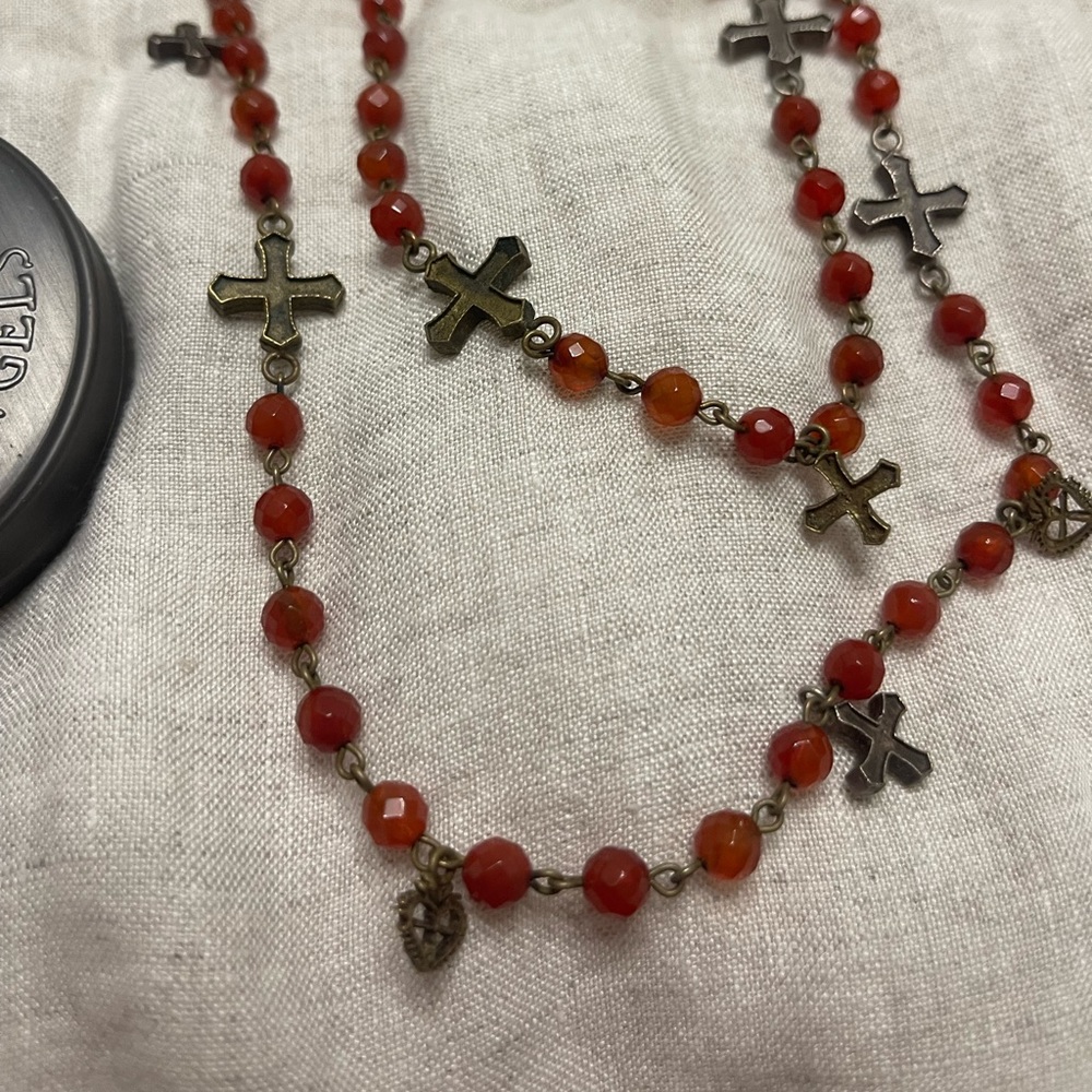 Virgins, saints, & angels rosary beads